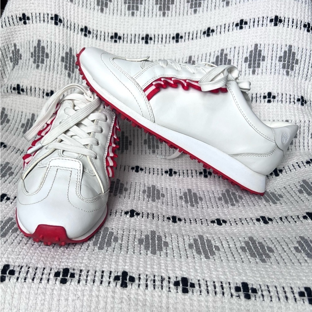 Tory Burch (Tory Sport) Golf Ruffle Trainers, Size 10M (runs small)